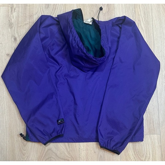 Vintage 90s Helly Hansen Windbreaker Jacket Women's Small - Purple Green Outdoor - Picture 5 of 7